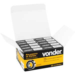 Rolamento rígido de esfera, 6006-2RS, VONDER