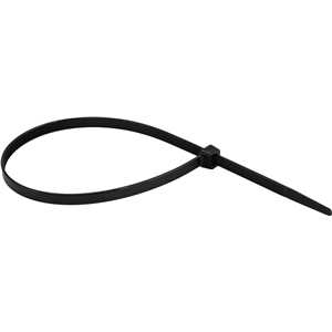 Abraçadeira de nylon preta, 400 mm x 7,2 mm com 10 peças VONDER