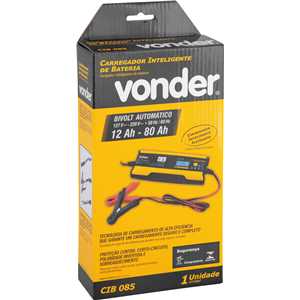 Carregador inteligente de bateria, bivolt, CIB 085, VONDER