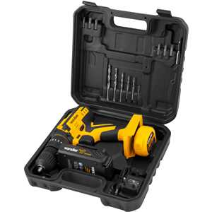 Parafusadeira/furadeira de impacto a bateria, 12 V, fonte de carregamento bivolt automática , PFV 012I VONDER