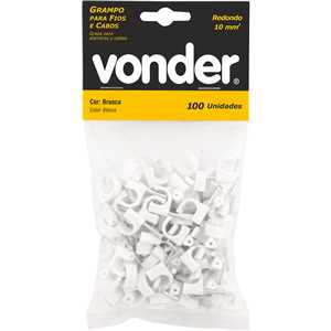 Grampo para fios, 10,0 mm², redondo, VONDER