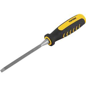 Formão chanfrado reto 1/4", com cabo em PVC, VONDER