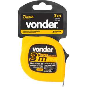 Trena de aço 3 m x 12,5 mm VONDER