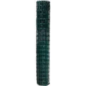 Tela alambrado, verde, malha 10 cm x 5 cm, fio 2,5 mm, com 2,0 m x 25 m (altura x comprimento), VONDER