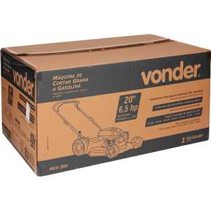 Máquina a gasolina para cortar grama, 20", 6,5 hp, MGV 206, VONDER