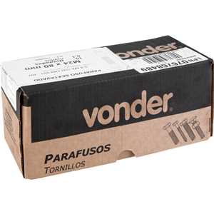 Parafuso sextavado 8.8, 24 mm x 80 mm, MA, rosca parcial, DIN 931, VONDER