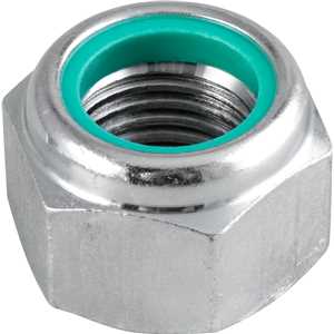 Porca autotravante sextavada, 1.1/4", UNC, alta, zincada, VONDER