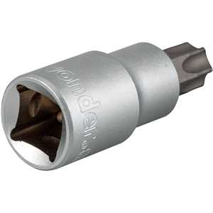 Soquete hexalobular macho T-55, encaixe 1/2", VONDER