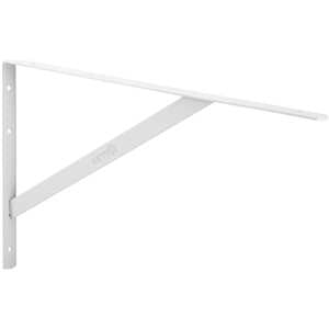 Cantoneira tipo mão francesa, cor branca, 40 cm, NOVE54