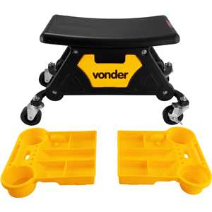 Banqueta plástica para detalhador automotivo e mecânico, BDM 360 VONDER