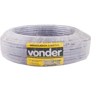 Mangueira cristal 3/8" x 1,5 mm, rolo 50 m, VONDER