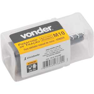 Parafuso de tração, M10, para rebitador manual de rosca, VONDER