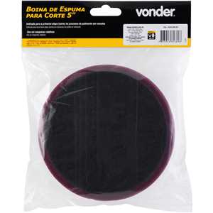 Boina de espuma para corte 5", para politriz rotativa, VONDER