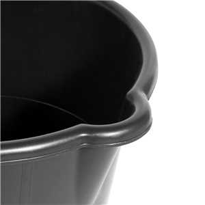 Balde de plástico extraforte, 12 litros, preto, VONDER