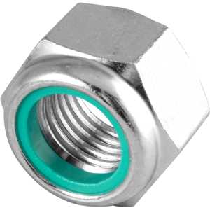Porca autotravante sextavada, 1.1/4", UNC, alta, zincada, VONDER