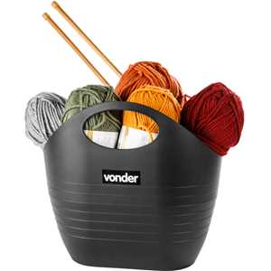 Bolsa plástica multiuso, 8,5 litros, preta, VONDER