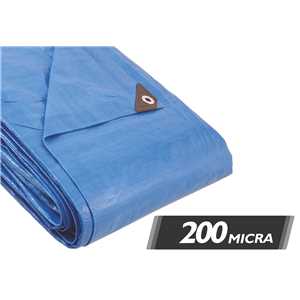 Lona reforçada de polietileno azul 15 m x 6 m, VONDER PLUS