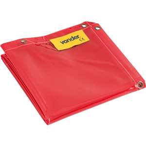 Cortina de proteção para solda, laranja, 1,22 m x 1,78 m, VONDER