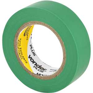 Fita isolante, 19 mm x 10 m, verde, VONDER PLUS