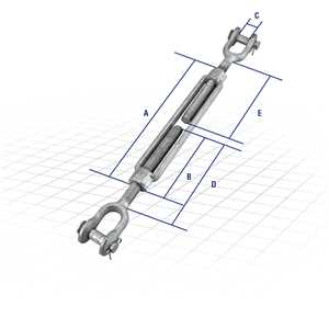 Esticador 5/8", manilha/manilha, VONDER PLUS