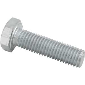 Parafuso sextavado MA, 12 mm x 45 mm, rosca total, zincado, VONDER