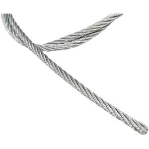 Cabo de aço galvanizado, alma de fibra, 7,94 mm - 5/16", 6 x 7, VONDER