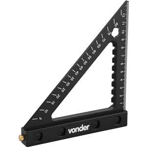 Esquadro triangular para carpintaria, 120 milímetros, VONDER