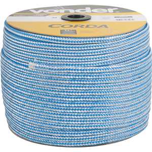 Corda multifilamento trançada 10,0 mm x 190 m, cores diversas, VONDER