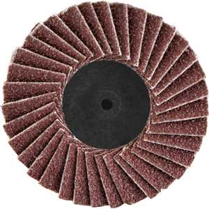 Flap-disc, disco de desbaste/acabamento, 2" - 50 mm, cerâmico grão 80, para sistema de encaixe rápido, VONDER
