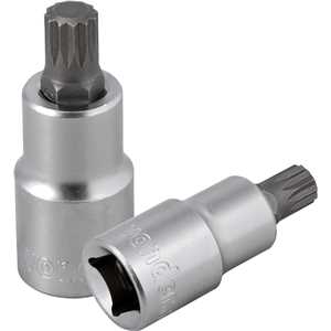 Soquete multidentado, curto, com encaixe de 1/2", M10, VONDER