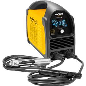 Inversor para solda com eletrodo e TIG, 200 A, RIV 228, com display LED,  monofásico, 127 V~ - 220 V~ - Seleção automática, VONDER