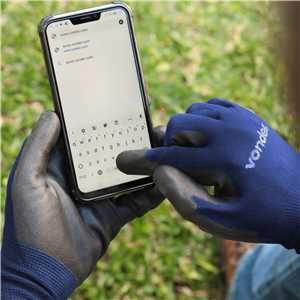 Luva de nylon com poliuretano, touch screen, tamanho 7, LTV 107, VONDER