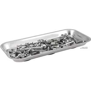 Bandeja magnética retangular, inox, 160 mm x 360 mm, VONDER