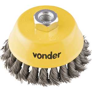 Escova tipo copo 3" torcida, VONDER