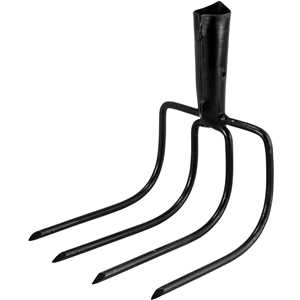 Forcado curvo, sem cabo, 4 dentes, VONDER