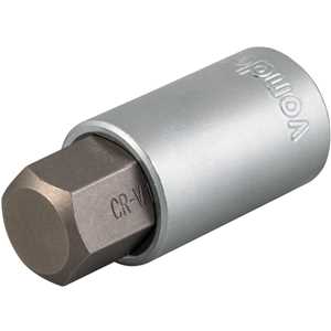 Soquete hexagonal 17 mm, encaixe de 1/2", VONDER