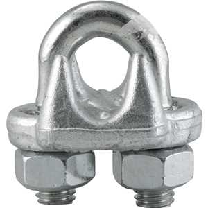 Clips para cabo de aço 1/2" - 12,70 mm, pesado, VONDER PLUS