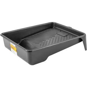 Bandeja plástica para pintura, preta, para rolos de 15,0 cm, VONDER