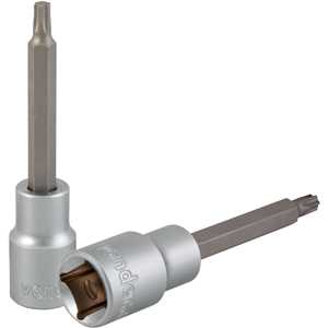 Soquete hexalobular macho longo, encaixe de 1/2", T30, VONDER