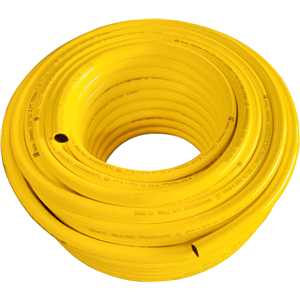 Mangueira PVC trançada 3/4" x 3 mm, amarela, antitorção, VONDER