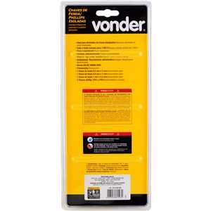 Jogo de chaves de fenda/phillips com 5 peças, IEC60900, VONDER