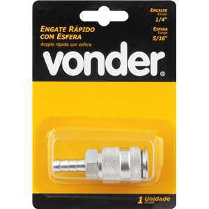Engate rápido com espigão 5/16", cartela com 1 peça, VONDER