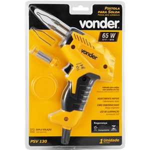Pistola para solda, 65 W, 127 V~, PSV 130 VONDER