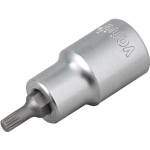 Soquete multidentado, curto, com encaixe de 1/2", M5, VONDER