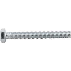 Parafuso sextavado zincado 6 mm x 50 mm, MA, rosca total, VONDER