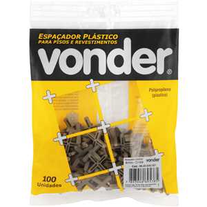 Espaçador plástico, 4,0 mm, VONDER