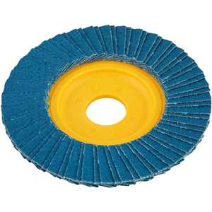 Flap-disc, disco de desbaste/acabamento, 4.1/2" - 115 mm, reto, grão 80, VONDER