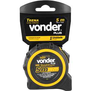 Trena curta de aço 5 m x 19 mm VONDER PLUS