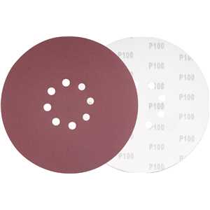 Disco de lixa com costado em pluma 225 mm, grão 100, para as lixadeiras LPV 400B, LPV 600, LPV 925, LPV 950B e LPV 1000, VONDER
