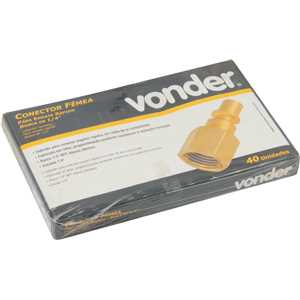 Conector/racord de 1/4", com rosca fêmea 1/4" NPT, VONDER